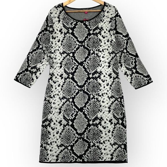 -Vince Camuto Snake Print Mini Dress NWT XL - Picture 1 of 5